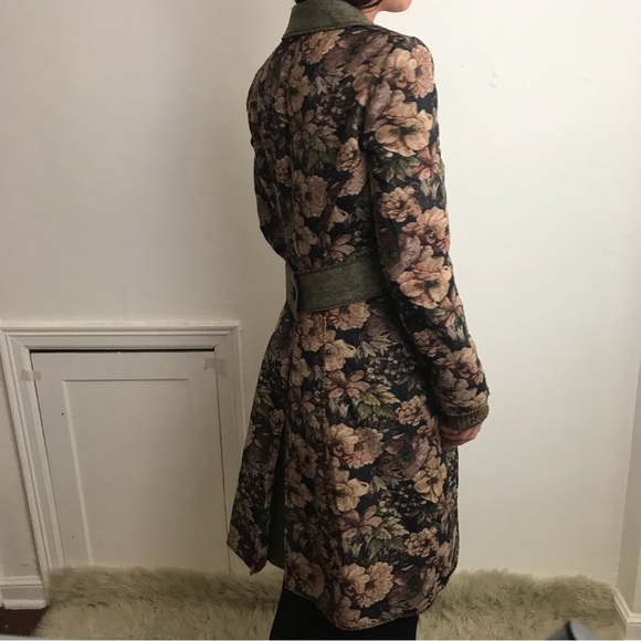 Philosophy Di Alberta Ferretti 90’s Romantic Tapestry Maxi Runway Rare Coat - Picture 3 of 16